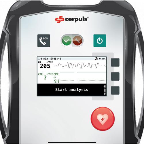 Simulador de pantalla de desfibrilador AED corpuls® para REALITi 360, 8000968, Entrenadores DEA
