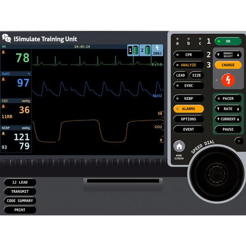 Simulador de pantalla del monitor de paciente LIFEPAK® 15 para REALITi 360, 8000971, Entrenadores DEA