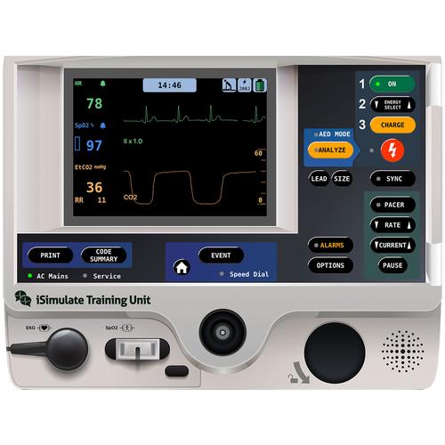 LIFEPAK® 20 Patient Monitor Screen Simulation for REALITi 360, 8000972, AED Trainers