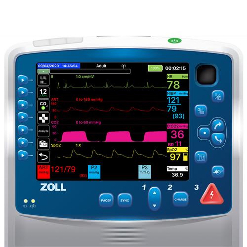 Zoll® Propaq® MD Monitor de paciente Simulación de pantalla para REALITi 360, 8000978, Monitores