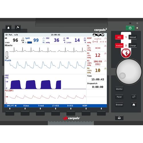 Corpuls3T&nbsp;, 8001071, Simulated Defibrillators, Hospital Monitor