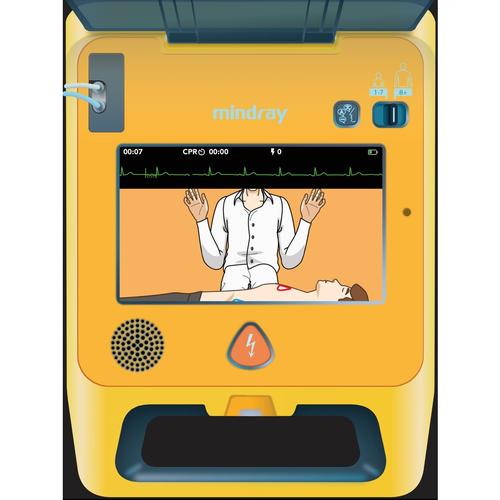 REALITi 360용 Mindray BeneHeart C2® AED 제세동기/모니터 화면 시뮬레이션  Mindray BeneHeart C2® AED Defibrillator Screen Simulation for REALITi 360, 8001139, 제세동기