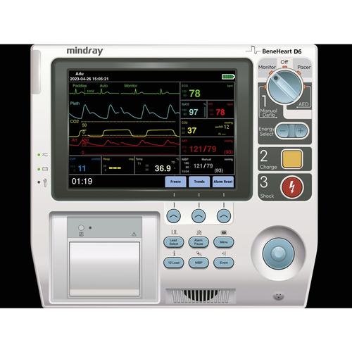 New - Mindray BeneHeart D6 Defibrillator  가상 제세동기 / 환자감시장치 시뮬레이터 스크린  Mindray BeneHeart D6 Defibrillator Screen Simulation for REALITi 360, 8001204, 모니터