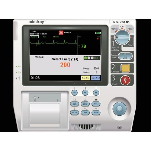 New - Mindray BeneHeart D6 Defibrillator  가상 제세동기 / 환자감시장치 시뮬레이터 스크린  Mindray BeneHeart D6 Defibrillator Screen Simulation for REALITi 360, 8001204, 모니터