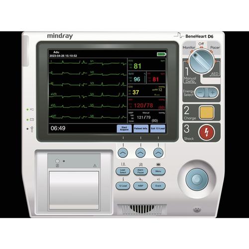 Mindray BeneHeart D6, 8001204, Simulated Defibrillators, Hospital Monitor