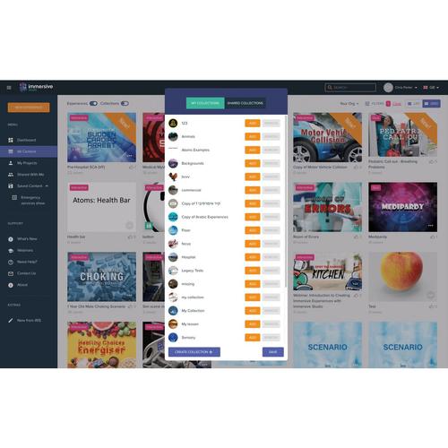 Immersive Studio Yazılım Paketi &ndash; Geniş &Ouml;n Duvarı, 8001307, İnteraktif Immersive Alanlar