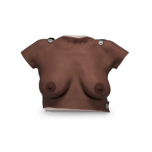 Modelo para o exame das mamas para amarrar, tom de pele escura, 1023307 [L50D], Educa&ccedil;&atilde;o: Sa&uacute;de da Mulher