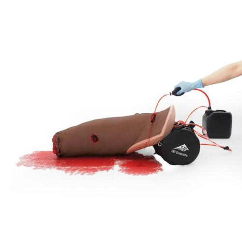 Pierna de entrenamiento de control de hemorragias P103D, tono de piel oscuro, 1023314 [P103D], Atenci&oacute;n m&eacute;dica en trauma cr&iacute;tico y atenci&oacute;n m&eacute;dica en emergencias traum&aacute;ticas