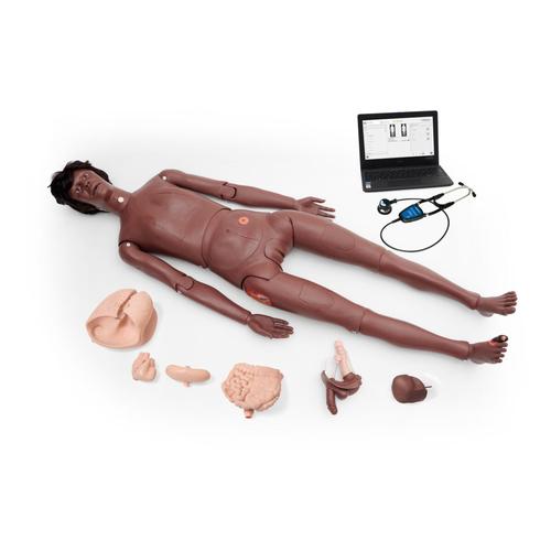 Nikki the Nursing Manikin with Auscultation ,Dark Skin&nbsp;, 1023318 [P10CCDD], Auscultation