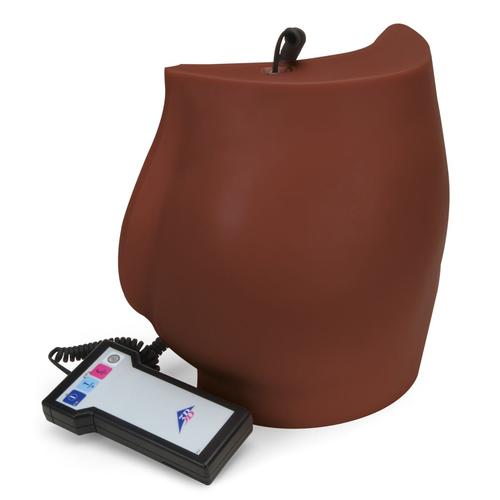 Simulador de inje&ccedil;&atilde;o intramuscular no gl&uacute;teo, tom de pele escura, 1023767 [P57D], Inje&ccedil;&otilde;es e Pun&ccedil;&atilde;o