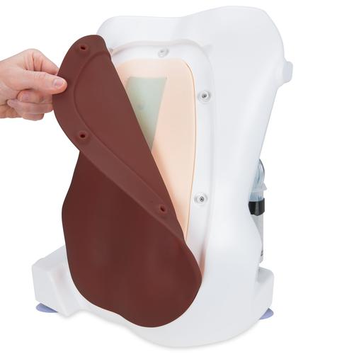 Simulador de punção epidural e lombar, tom de pele escura, 1023765 [P61D], Injeções e Punção
