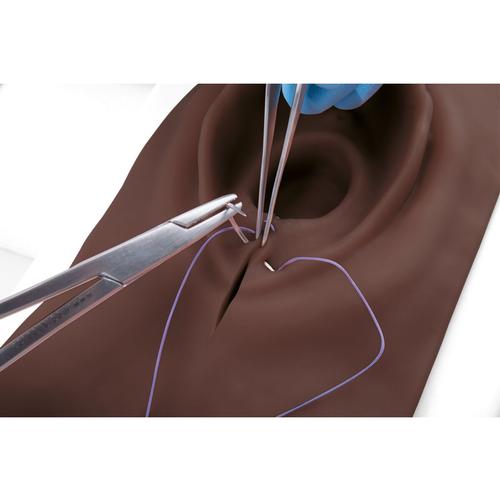 Entrenador de episiotomía y sutura, tono de piel oscuro, 1023329 [P95D], Sutura y vendaje