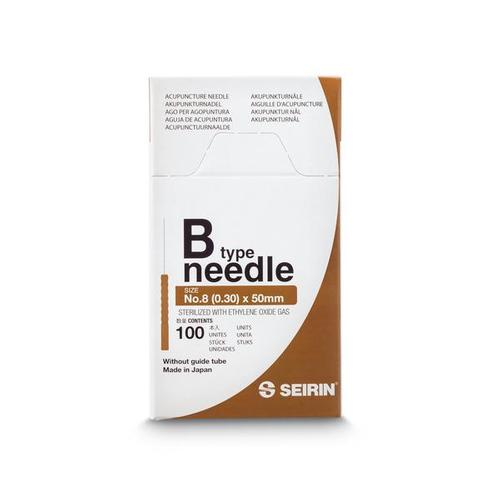 SEIRIN  ® tipo B – 0,30 x 50mm, marrón, 100 agujas por caja., 1017653 [S-B3050], Agujas de acupuntura SEIRIN