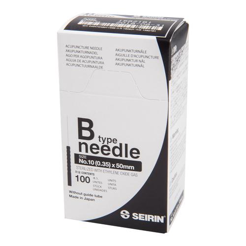 SEIRIN  ® tipo B – 0,35 x 50mm, negro, 100 agujas por caja., 1017654 [S-B3550], Agujas de acupuntura SEIRIN