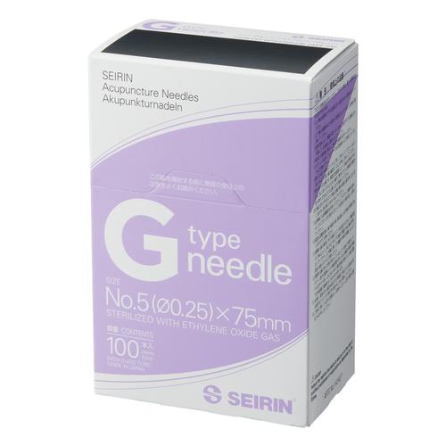 SEIRIN® tipo G – 0,25 x 75 mm, lilás, 100 peças por caixa, 1022380 [S-G2575], Silicone-Coated Acupuncture Needles
