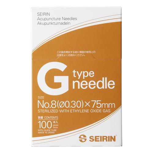 SEIRIN&reg; tipo G &ndash;&nbsp;0,30 x 75 mm, marr&oacute;n, 100 agujas por caja, 1022382 [S-G3075], Agujas de acupuntura SEIRIN