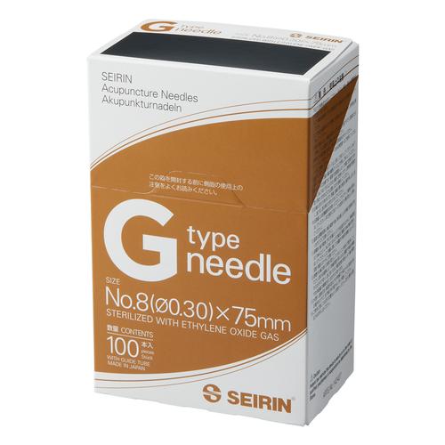 SEIRIN&reg; tipo G &ndash;&nbsp;0,30 x 75 mm, marr&oacute;n, 100 agujas por caja, 1022382 [S-G3075], Agujas de acupuntura SEIRIN