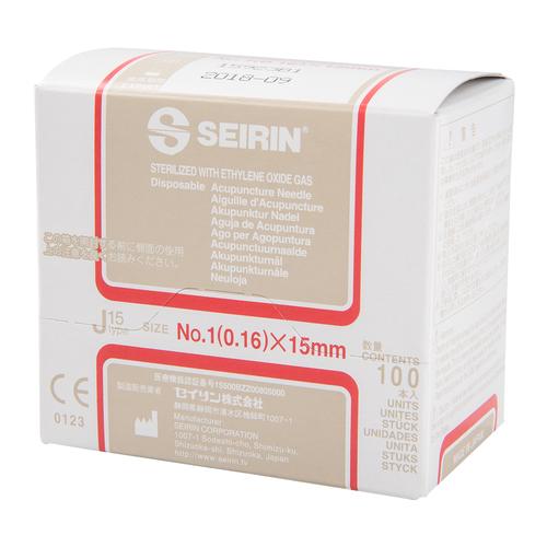 SEIRIN ® J-típus – összehasonlíthatatlanul gyengéd 0,16 mm átmérőjű 15 mm hosszú piros, 1002415 [S-J1615], Akupunktúrás tűk SEIRIN