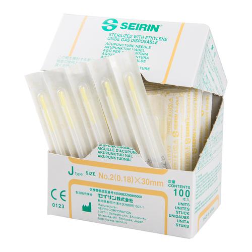 SEIRIN ® tipo J – 0,18 X 30 mm, avorio, scatole da 100 aghi, 1002418 [S-J1830], Aghi per agopuntura SEIRIN