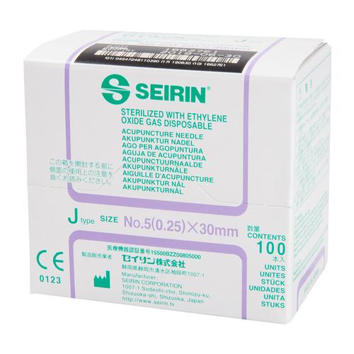 SEIRIN J-Typ - Akupunkturnadeln mit Führungsrohr S-J2530 - 0,25 x 30 mm, violett, 1002423 [S-J2530], Akupunkturnadeln SEIRIN