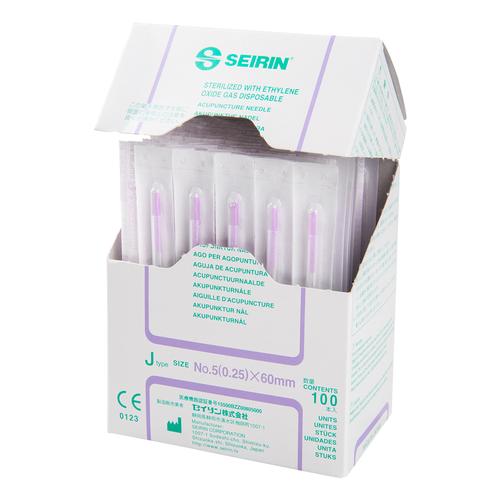 SEIRIN ® tipo J – 0,25 X 60 mm, viola, scatole da 100 aghi, 1016664 [S-J2560], Aghi per agopuntura SEIRIN