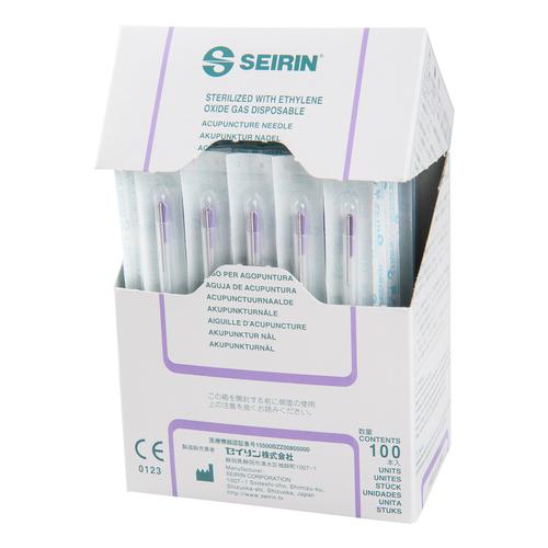 SEIRIN ® L-Typ The new all-metal needle Diameter 0,25 mm Length 60 mm Colour purple Price is valid for 1 box of 100 needles, 1002434 [S-L2560], 硅胶涂层针灸针