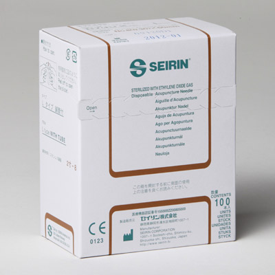 SEIRIN &reg; L-Typ The new all-metal needle Diameter 0,30 mm Length 60 mm Colour brown Price is valid for 1 box 100 needles, 1002435 [S-L3060], Acupuncture Needles SEIRIN