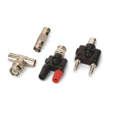 Adapter, BNC Plug/4 mm Jacks, 1002750 [U11259], 실험용 유도전극 및 케이블