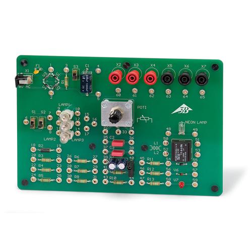 Scheda per esperimenti elettricit&agrave; - elettronica, 1000573 [U11380-230], Set di esperimenti