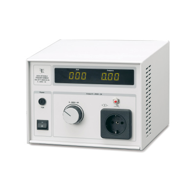 Transformador de regulación (230 V, 50/60 Hz), 1002772 [U117401-230], Alimentacións