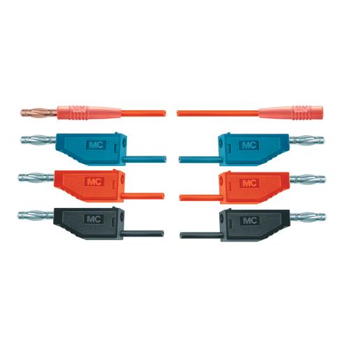 Connecting Leads for Electron Tubes,
16 A, Set of 18 pcs., 1002847 [U138101], Experiment Leads and Cables