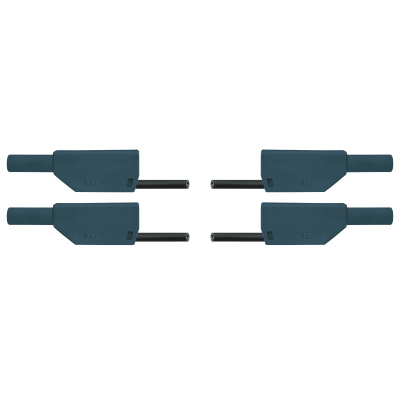 Safety Connecting Leads, 32 A, 75 cm,
Black, 2 pcs., 1002849 [U13812], Experiment Leads and Cables