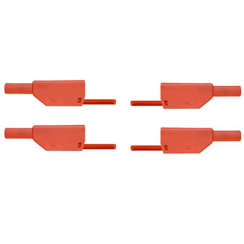Pair of Safety Experiment Leads, 75cm, red, 1017716 [U13817], 实验用导线和电缆