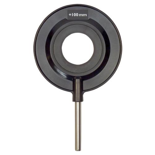 Lente convergente con asta, f = +100 mm, 1003023 [U17102], Effetto Zeeman&nbsp;&ndash;&nbsp;Accessori