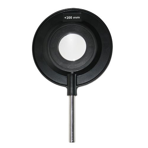 Convex Lens, Mounted on Rod, f =+200 mm, 1003025 [U17104], Optical Components on Stem