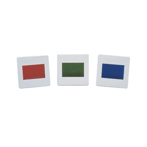 Filtros cromáticos, cores primárias, conjunto de 3, 1003185 [U21878], Diafragmas, objetos de difração e filtros