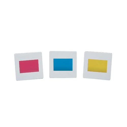 Jeu de 3 filtres de couleurs secondaires, 1003186 [U21879], Diaphragmes, objets de diffraction et filtres