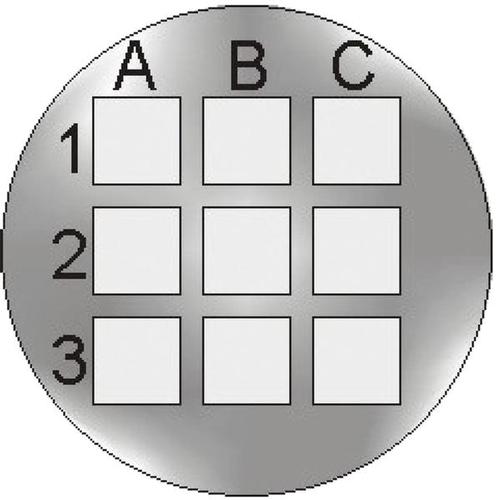 Microestructuras sobre soporte de vidrio, 1014620 [U22025], Diafragmas