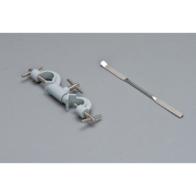 Stainless Steel Double Spatula, 1010073 [U29361], Stand Material: Clamp, Crocs and Accessory
