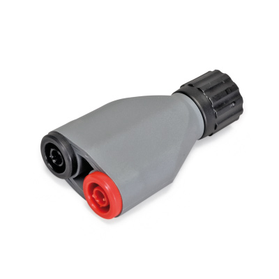 Adaptador conector macho BNC/casquillos de seguridad de 4 mm, 1010181 [U29564], Cables de experimentación