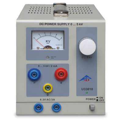 고전압 전원공급기,
0&ndash;5 kV DC, 최대 2 mA
(115볼트, 50/60헤르츠), 1003309 [U33010-115], 전원