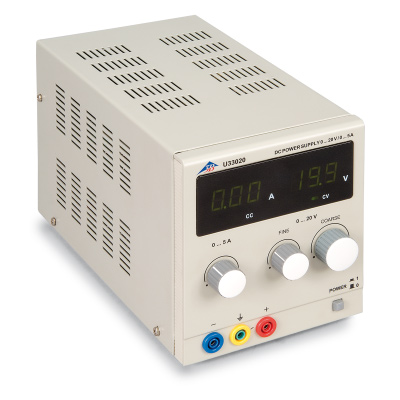 Alimentatore CC 0 – 20 V, 0 – 5 A (230 V, 50/60 Hz), 1003312 [U33020-230], Alimentatori
