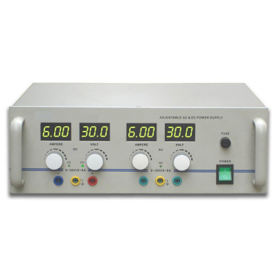 Fuente de alimentación CA/CC 0 - 30 V, 6 A (230 V, 50/60 Hz), 1003593 [U33035-230], Alimentacións