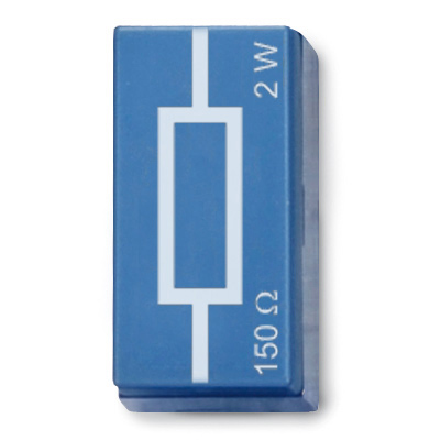 Resistor 150 Ohm, 2 W, P2W19, 1012911 [U333019], Sistema de elementos de encaixe