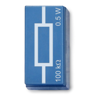 Resistor 100 kOhm, 0,5 W, P2W19, 1012928 [U333036], Sistema de elementos de encaixe
