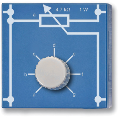 Potentiometer 4.7 kOhm, 1 W, P4W50, 1012938 [U333046], Plug-In Component System