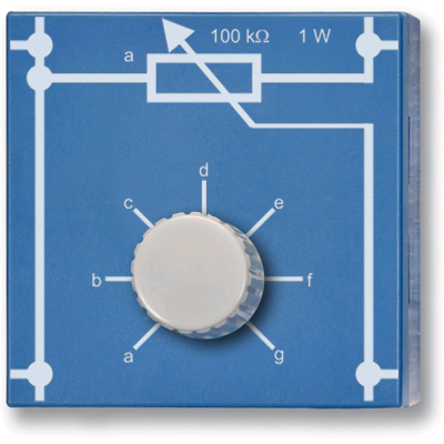 Potentiometer 100 kOhm, 1 W, P4W50, 1012939 [U333047], Plug-In Component System