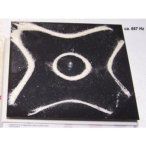 Chladni-Platte, quadratisch -
zur Erzeugung von Klangfiguren nach Chladni, 1000706 [U56006], Mechanische Wellen