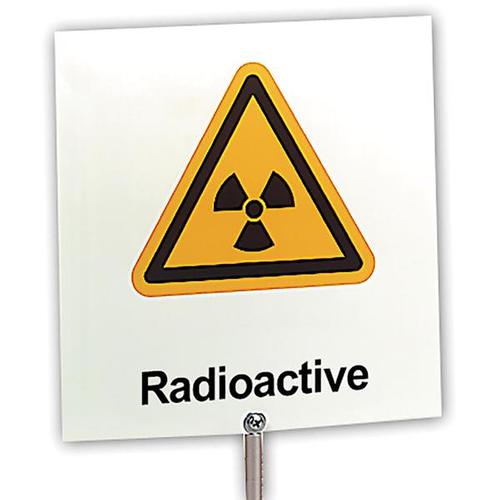 Targhetta "Radioattivo", 1000919 [U8483218], Radioattività