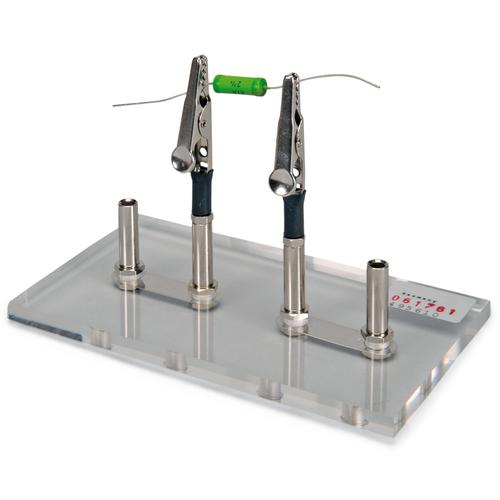Soporte para componentes&nbsp;sobre base de vidrio acr&iacute;lico, 1008524 [U8495610], Componentes sobre base de acr&iacute;lico
